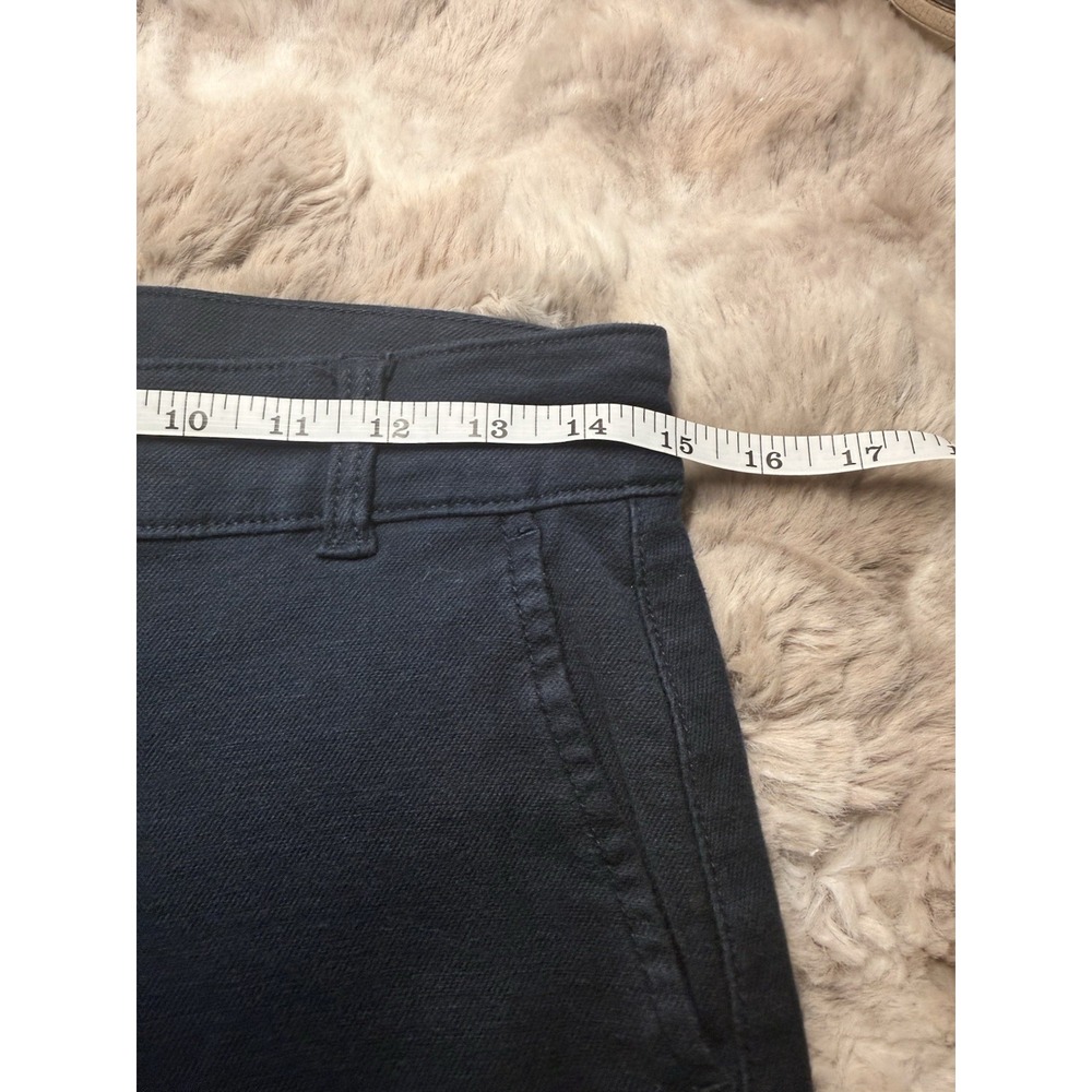 Style & Co Petite Small Navy Blue Wide Leg Crop Pants Chino Trousers Mid Rise 6P - Picture 4 of 5